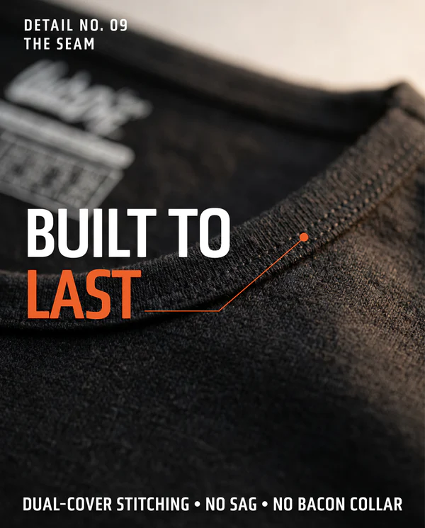 EARTH’S LIFETIME TEE: HEMP. BAMBOO. NO PFAS. GRIPS ARMS. HIDES GUT.