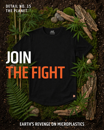 EARTH’S LIFETIME TEE: HEMP. BAMBOO. NO PFAS. GRIPS ARMS. HIDES GUT.